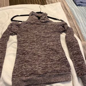 purple top with cut out shoulders .. light material